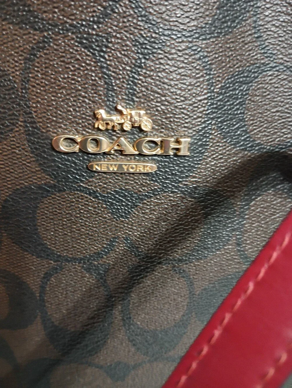 Coach Large Signature Tote Purse